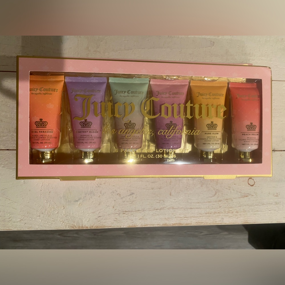NEW Juicy Couture 6-pack Hand Lotion Set